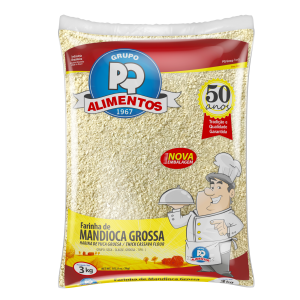 PQ Farinha de Mandioca Grossa 3kg