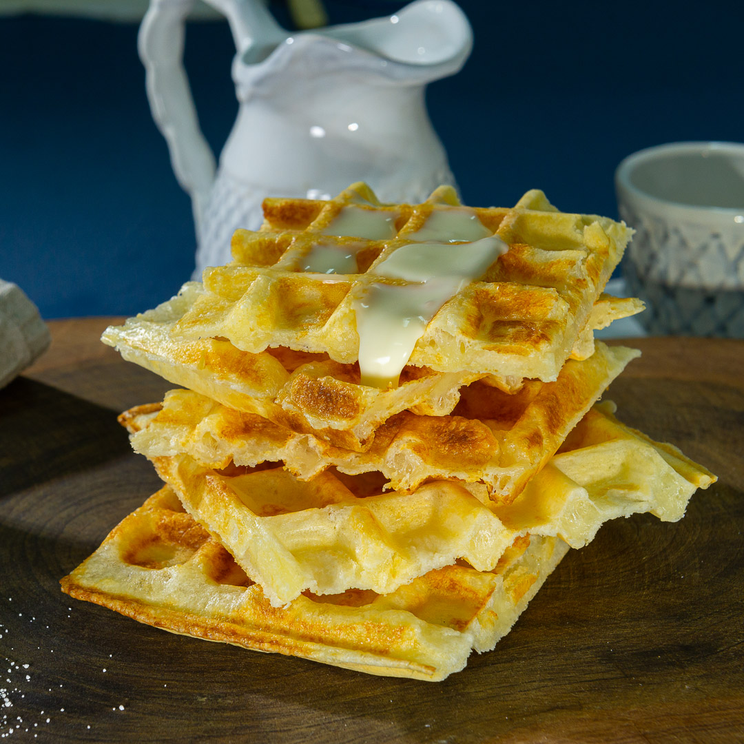 RECEITA Waffle de Pão de Queijo Grupo PQ Alimentos